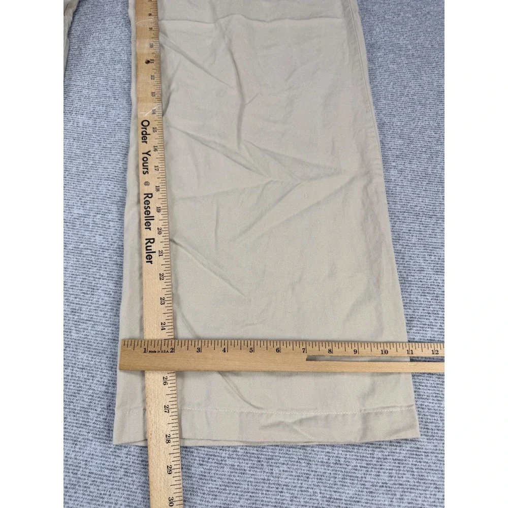 Quince Drapey Twill Pleated Trouser Oatmilk Beige Wide Leg Pants 8